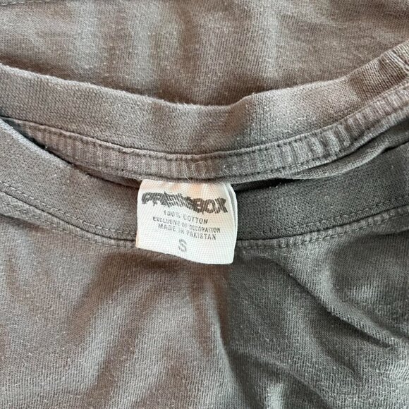 Custom made upcycled Charlie Brown and gang grey and longsleeve tshirt - Picture 2 of 3